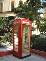 Alte britische Telefonzelle