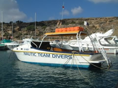 Boot von Nautic Team in Mgarr